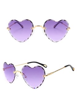 Damskie okulary przeciwsłoneczne Serca Glamour bezramkowe SKK-02C ze sklepu Stylion w kategorii Okulary przeciwsłoneczne damskie - zdjęcie 185963353