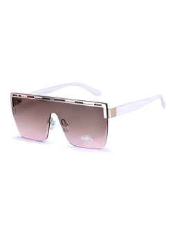 Damskie okulary przeciwsłoneczne Glamour półramkowe kwadratowe pełne szkło SKK-04E ze sklepu Stylion w kategorii Okulary przeciwsłoneczne damskie - zdjęcie 185963472