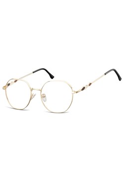 Okulary oprawki owalne zerówki metalowe korekcyjne L122C ze sklepu Stylion w kategorii Okulary korekcyjne damskie - zdjęcie 185963552