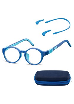 Elastyczne dziecięce oprawki okularowe zerówki okrągłe + gumka Sunoptic K7A granatowe - id: 464 - marki Sunoptic - 185963894 Elastyczne dziecięce oprawki okularowe zerówki okrągłe + gumka Sunoptic K7A granatowe ze sklepu Stylion w kategorii Akcesoria dziecięce - zdjęcie 185963894