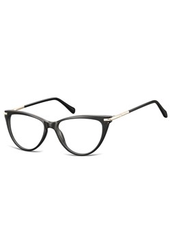 Okulary zerówki korekcyjne Kocie Oczy damskie AC1 czarno-złote ze sklepu Stylion w kategorii Okulary korekcyjne damskie - zdjęcie 185964100