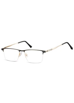 Okulary zerówki korekcyjne Prostokątne Żyłkowe 908 czarno-złote - id: 6531 - marki Sunoptic - 185964131 Okulary zerówki korekcyjne Prostokątne Żyłkowe 908 czarno-złote ze sklepu Stylion w kategorii Okulary korekcyjne męskie - zdjęcie 185964131