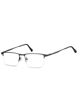 Okulary zerówki korekcyjne Prostokątne Żyłkowe 908C czarne ze sklepu Stylion w kategorii Okulary korekcyjne męskie - zdjęcie 185964134