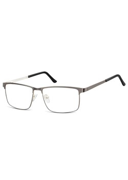 Okulary zerówki korekcyjne Nerd Prostokątne Flex 910F grafitowo-srebrne ze sklepu Stylion w kategorii Okulary korekcyjne męskie - zdjęcie 185964141