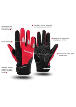 Rękawice sportowe lekkie i oddychające ARCTICA OG-03A black/red r.S - ze skazą! ze sklepu Stylion w kategorii Okulary przeciwsłoneczne damskie - zdjęcie 185964150
