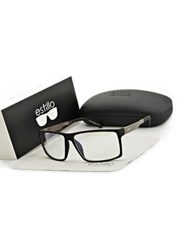 Okulary męskie z filtrem BLUE LIGHT do komputera korekcyjne EST-104K-1M Estillo ze sklepu Stylion w kategorii Okulary przeciwsłoneczne damskie - zdjęcie 185964154