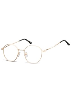 Okulary zerówki korekcyjne owalne L126C złote ze sklepu Stylion w kategorii Okulary korekcyjne damskie - zdjęcie 185964161