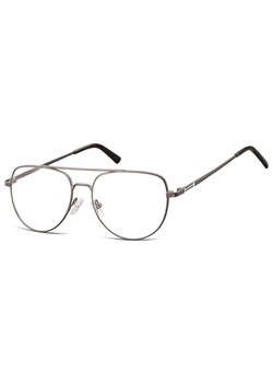 Okulary oprawki korekcyjne pilotki zerówki Sunoptic 889C grafitowy + srebrny ze sklepu Stylion w kategorii Okulary korekcyjne damskie - zdjęcie 185964342