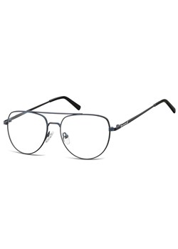 Okulary oprawki korekcyjne pilotki zerówki Sunoptic 889D granatowy + srebrny ze sklepu Stylion w kategorii Okulary korekcyjne damskie - zdjęcie 185964343