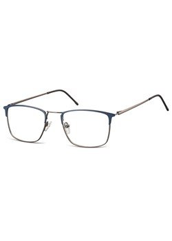 Oprawki korekcyjne zerówki okulary męskie prostokątne 893B grafitowy + granatowy ze sklepu Stylion w kategorii Okulary korekcyjne męskie - zdjęcie 185964352