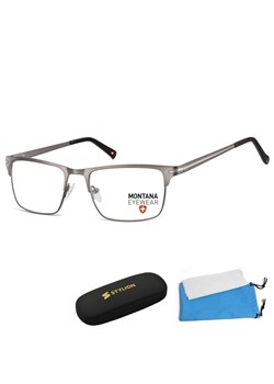 Oprawki korekcyjne okulary optyczne prostokątne Montana flex MM604C grafitowy + srebrny ze sklepu Stylion w kategorii Okulary korekcyjne męskie - zdjęcie 185964360