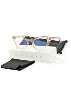 Okulary damskie do komputera kocie z filtrem BLUE Light zerówki 25107D - id: 7133 - marki Stylion - 185964421 Okulary damskie do komputera kocie z filtrem BLUE Light zerówki 25107D ze sklepu Stylion w kategorii Okulary zerówki damskie - zdjęcie 185964421