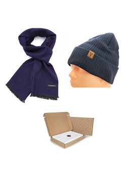ZESTAW PREZENTOWY dla Mężczyzny - Czapka Zimowa + Szalik Cashmere + eleganckie Pudełko ze sklepu Stylion w kategorii Zegarki - zdjęcie 185964431