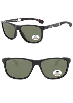Męskie okulary przeciwsłoneczne z filtrem UV400 i polaryzacją SP315B black/green - id: 535 - marki Montana - 185964463 Męskie okulary przeciwsłoneczne z filtrem UV400 i polaryzacją SP315B black/green ze sklepu Stylion w kategorii Okulary przeciwsłoneczne męskie - zdjęcie 185964463