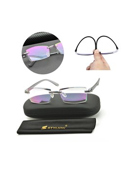 Bezramkowe gotowe okulary Minusy -4.50 przydymione z antyrefleksem ST321 - id: 7315 - marki Stylion - 185964473 Bezramkowe gotowe okulary Minusy -4.50 przydymione z antyrefleksem ST321 ze sklepu Stylion w kategorii Okulary korekcyjne damskie - zdjęcie 185964473