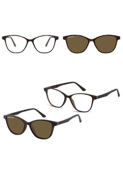 Damskie okulary pod korekcję z polaryzacyjną Nakładką przeciwsłoneczną na magnes CLIP-TRC-189B-2 - id: 541 - marki Sunoptic - 185964502 Damskie okulary pod korekcję z polaryzacyjną Nakładką przeciwsłoneczną na magnes CLIP-TRC-189B-2 ze sklepu Stylion w kategorii Okulary korekcyjne damskie - zdjęcie 185964502