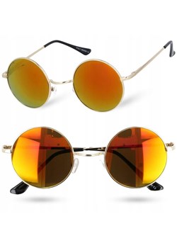 Okulary Lenonki przeciwsłoneczne okrągłe hippie retro T3310D ze sklepu Stylion w kategorii Okulary przeciwsłoneczne damskie - zdjęcie 185964570