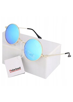 Okulary Lenonki przeciwsłoneczne polaryzacyjne okrągłe POL-3310D ze sklepu Stylion w kategorii Okulary przeciwsłoneczne damskie - zdjęcie 185964574