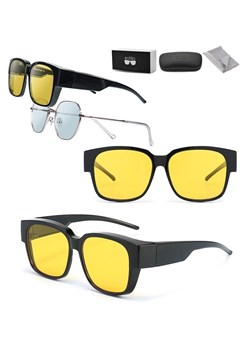Okulary PREMIUM Nakładane na Korekcyjne rozjaśniające polaryzacyjne EST-GR201-1Y ze sklepu Stylion w kategorii Okulary przeciwsłoneczne męskie - zdjęcie 185964580