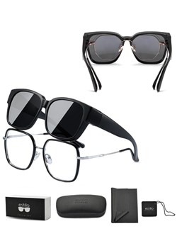 Okulary FIT OVER Nakładane na Korekcyjne przeciwsłoneczne z polaryzacją EST-203-1M ze sklepu Stylion w kategorii Okulary przeciwsłoneczne męskie - zdjęcie 185964581