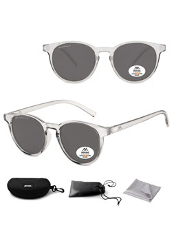 Transparentne okulary Lenonki przeciwsłoneczne z polaryzacją okrągłe MP75B ze sklepu Stylion w kategorii Okulary przeciwsłoneczne męskie - zdjęcie 185964610