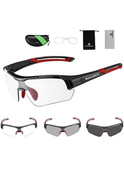 Okulary sportowe przeciwsłoneczne z fotochromem i wkładką korekcyjną ROCKBROS 10112 ze sklepu Stylion w kategorii Okulary przeciwsłoneczne męskie - zdjęcie 185964632