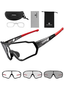 Okulary rowerowe przeciwsłoneczne z fotochromem i wkładką korekcyjną ROCKBROS 10161 ze sklepu Stylion w kategorii Okulary przeciwsłoneczne męskie - zdjęcie 185964634