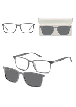Prostokątne okulary pod korekcję z polaryzacyjną Nakładką przeciwsłoneczną na magnes CLIP-TRC-185C-1 - id: 557 - marki Sunoptic - 185964641 Prostokątne okulary pod korekcję z polaryzacyjną Nakładką przeciwsłoneczną na magnes CLIP-TRC-185C-1 ze sklepu Stylion w kategorii Okulary korekcyjne damskie - zdjęcie 185964641