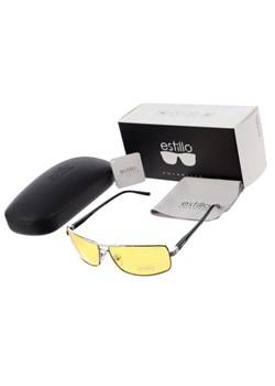 Rozjaśniające męskie okulary do jazdy nocą polaryzacyjne EST-611Y-4 Estillo ze sklepu Stylion w kategorii Okulary zerówki męskie - zdjęcie 185964664