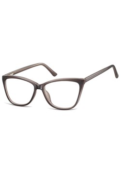 Okulary oprawki optyczne zerówki korekcyjne kocie oczy Sunoptic CP115A szare ze sklepu Stylion w kategorii Okulary korekcyjne damskie - zdjęcie 185964672