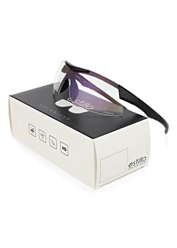 Ochronne elastyczne okulary rowerowe bezbarwne polikarbonowe z filtrem UV400 ESTILLO EST-412-0 ze sklepu Stylion w kategorii Zegarki - zdjęcie 185964684
