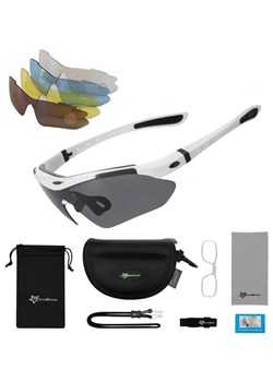 Okulary przeciwsłoneczne rowerowe - 5 wymiennych soczewek + wkładka korekcyjna 10002 ze sklepu Stylion w kategorii Okulary przeciwsłoneczne męskie - zdjęcie 185964700