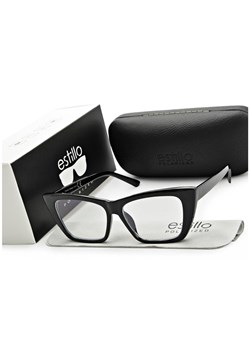 Damskie kocie okulary zerówki do komputera BLF filtr EST-117K-3 Estillo ze sklepu Stylion w kategorii Okulary zerówki damskie - zdjęcie 185964773