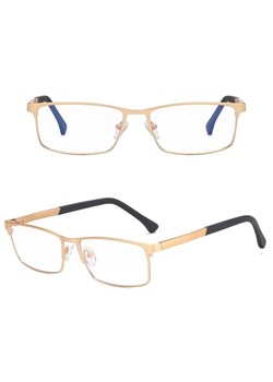 Męskie aluminiowe okulary zerówki do komputera BLUE LIGHT złote 25125B - id: 7804 - marki Stylion - 185964793 Męskie aluminiowe okulary zerówki do komputera BLUE LIGHT złote 25125B ze sklepu Stylion w kategorii Okulary zerówki męskie - zdjęcie 185964793