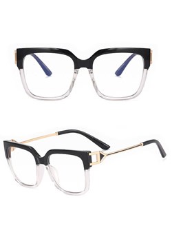 Damskie kwadratowe okulary zerówki do komputera BLUE LIGHT z flexami 25130B - id: 7869 - marki Stylion - 185964834 Damskie kwadratowe okulary zerówki do komputera BLUE LIGHT z flexami 25130B ze sklepu Stylion w kategorii Okulary zerówki damskie - zdjęcie 185964834