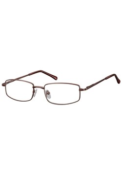 Oprawki korekcyjne zerówki okulary metalowe 799C brązowe ze sklepu Stylion w kategorii Oprawki do okularów damskie - zdjęcie 185964920