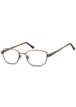 Oprawki korekcyjne zerówki okulary metalowe 796E brązowe ze sklepu Stylion w kategorii Okulary przeciwsłoneczne męskie - zdjęcie 185964961