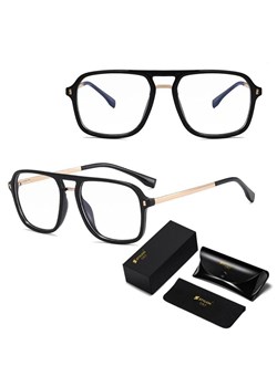 Okulary pilotki zerówki do komputera BLUE LIGHT z flexami 25131 ze sklepu Stylion w kategorii Okulary zerówki damskie - zdjęcie 185964974