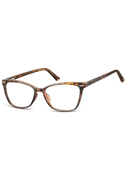 Damskie okulary optyczne zerówki kocie oczy Sunoptic CP118A panterka ze sklepu Stylion w kategorii Okulary korekcyjne damskie - zdjęcie 185964980