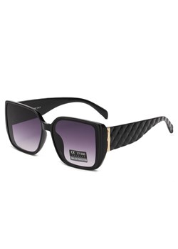Damskie okulary przeciwsłoneczne z filtrem UV400 czarne SV102A ze sklepu Stylion w kategorii Okulary przeciwsłoneczne damskie - zdjęcie 185965011