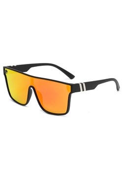 Męskie okulary przeciwsłoneczne pełne lustra MAXAIR z filtrem UV400 Orange/Black ST-MAX1E ze sklepu Stylion w kategorii Okulary przeciwsłoneczne męskie - zdjęcie 185965020