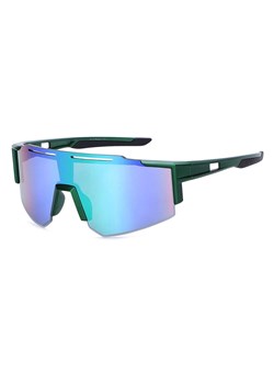 Sportowe okulary przeciwsłoneczne lustrzanki z filtrem UV400 zielone SVM-11B ze sklepu Stylion w kategorii Okulary przeciwsłoneczne męskie - zdjęcie 185965030