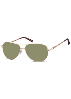 Okulary Pilotki Przeciwsłoneczne Flex SUNOPTIC SG-699B złoto-zielone ze sklepu Stylion w kategorii Okulary przeciwsłoneczne damskie - zdjęcie 185965050