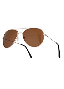 Złote okulary pilotki przeciwsłoneczne Gold/Brown STD-19A ze sklepu Stylion w kategorii Zegarki - zdjęcie 185965064