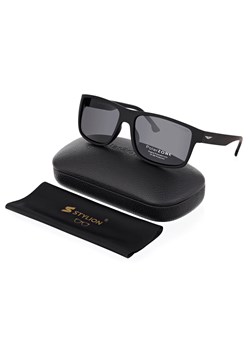 Czarne okulary przeciwsłoneczne z polaryzacją i filtrem UV400 POL-933 - id: 615 - marki Polarzone - 185965144 Czarne okulary przeciwsłoneczne z polaryzacją i filtrem UV400 POL-933 ze sklepu Stylion w kategorii Okulary przeciwsłoneczne damskie - zdjęcie 185965144