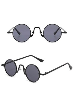 Okulary przeciwsłoneczne stalowe Okrągłe Lenonki UV400 SKK-01 ze skazą ze sklepu Stylion w kategorii Okulary przeciwsłoneczne męskie - zdjęcie 185965160