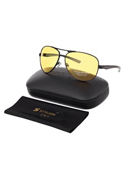 Rozjaśniające okulary do Jazdy Nocą dla kierowców polaryzacyjne PolarZone POL-73Y-1 ze sklepu Stylion w kategorii Okulary zerówki męskie - zdjęcie 185965191