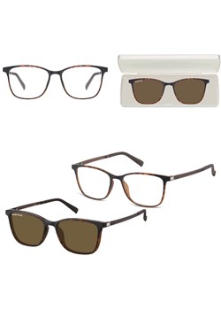 Prostokątne okulary pod korekcję z polaryzacyjną Nakładką przeciwsłoneczną na magnes CLIP-TRC-193A-2 - id: 8419 - marki Sunoptic - 185965193 Prostokątne okulary pod korekcję z polaryzacyjną Nakładką przeciwsłoneczną na magnes CLIP-TRC-193A-2 ze sklepu Stylion w kategorii Okulary korekcyjne damskie - zdjęcie 185965193