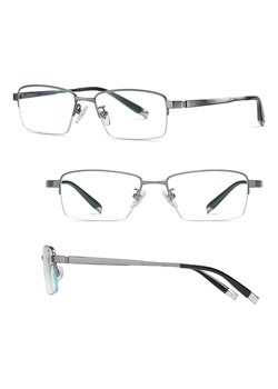 Ultralekkie tytanowe okulary zerówki z filtrem Blue Light do komputera Grafitowe TN828A ze sklepu Stylion w kategorii Okulary zerówki damskie - zdjęcie 185965254