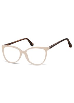 Okulary zerówki Kocie oczy oprawki korekcyjne medium AM67E beżowo-panterkowe ze sklepu Stylion w kategorii Oprawki do okularów damskie - zdjęcie 185965272